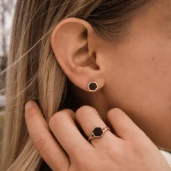 Holzkern Facade Oorbellen|DAMES Oorbellen|Sieraden