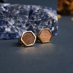 Holzkern Facade Oorbellen|DAMES Oorbellen|Sieraden