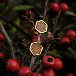 Holzkern Facade Oorbellen|DAMES Oorbellen|Sieraden