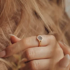 Holzkern Facade Ring|DAMES Ringen|Sieraden