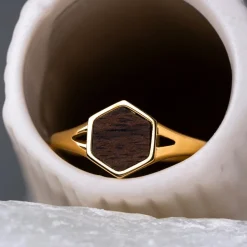 Holzkern Facade Ring|DAMES Ringen|Sieraden