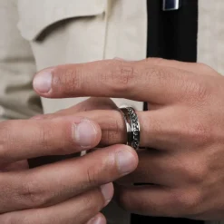 Holzkern Fractional Ring|Heren Ringen|Sieraden