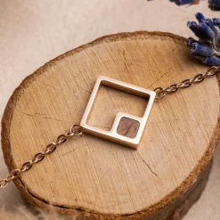 Holzkern Geometric Armband|DAMES Armbanden|Sieraden
