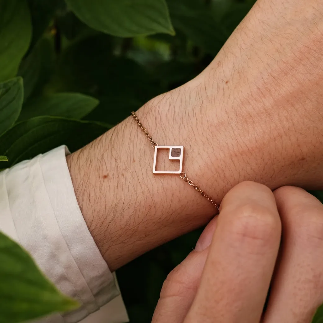 Holzkern Geometric Armband|DAMES Armbanden|Sieraden