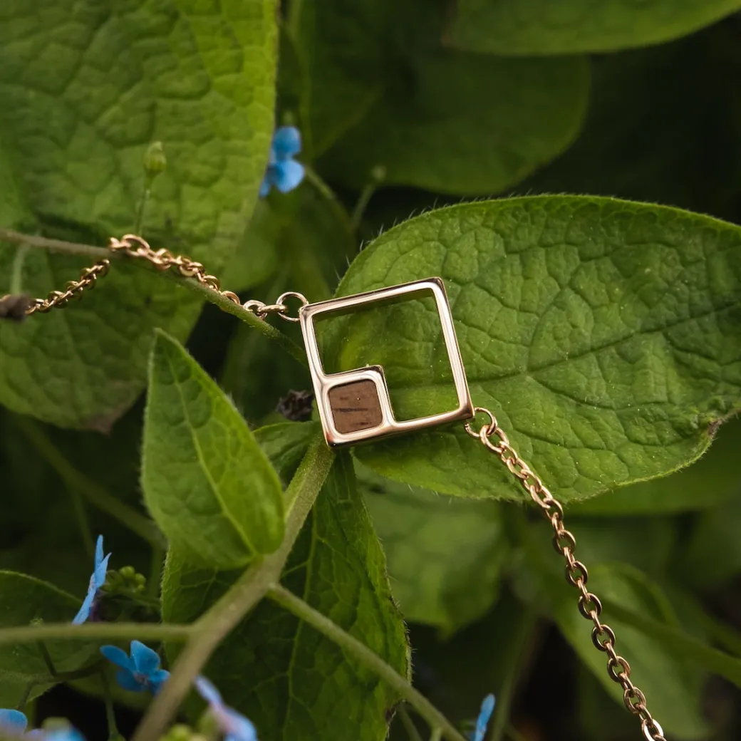 Holzkern Geometric Armband|DAMES Armbanden|Sieraden