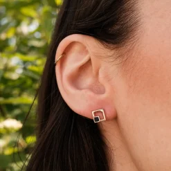 Holzkern Geometric Oorbellen|DAMES Oorbellen|Sieraden
