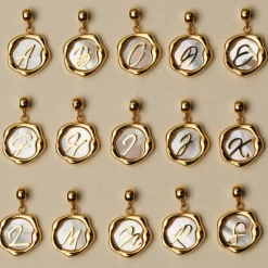 Holzkern Letterbedel A-Z|DAMES Charms|Sieraden
