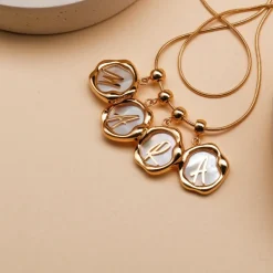 Holzkern Letterbedel A-Z|DAMES Charms|Sieraden