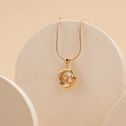 Holzkern Letterbedel A-Z|DAMES Charms|Sieraden