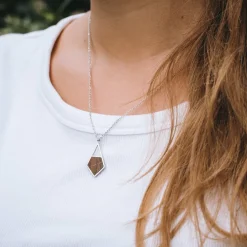 Holzkern Mandala Ketting|DAMES Kettingen|Sieraden