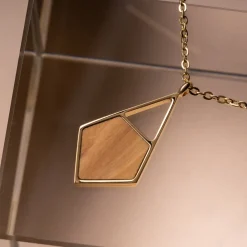 Holzkern Mandala Ketting|DAMES Kettingen|Sieraden