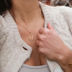 Holzkern Mandala Ketting|DAMES Kettingen|Sieraden