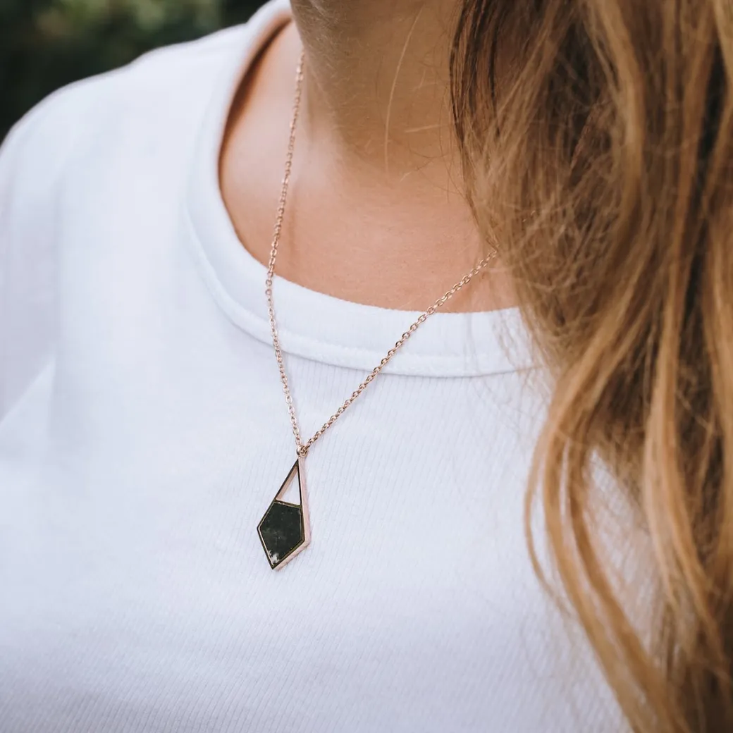 Holzkern Mandala Ketting|DAMES Kettingen|Sieraden