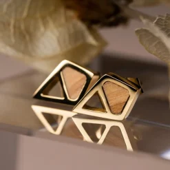 Holzkern Mandala Oorbellen|DAMES Sieraden|Oorbellen