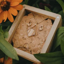 Holzkern Mandala Oorbellen|DAMES Sieraden|Oorbellen