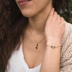 Holzkern Mosaic Armband|DAMES Armbanden|Sieraden
