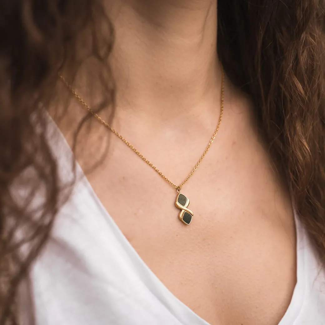 Holzkern Mosaic Ketting|DAMES Kettingen|Sieraden