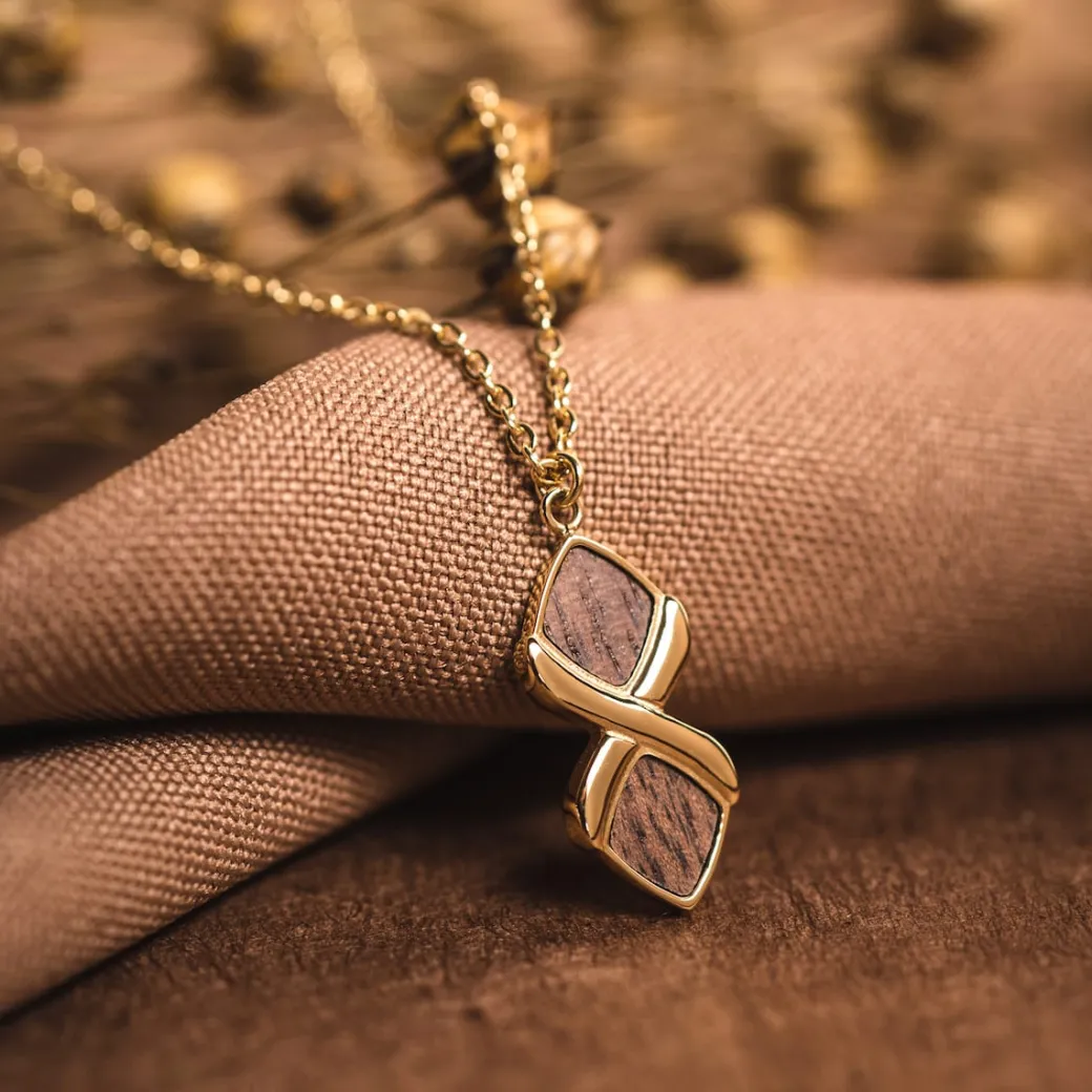 Holzkern Mosaic Ketting|DAMES Kettingen|Sieraden
