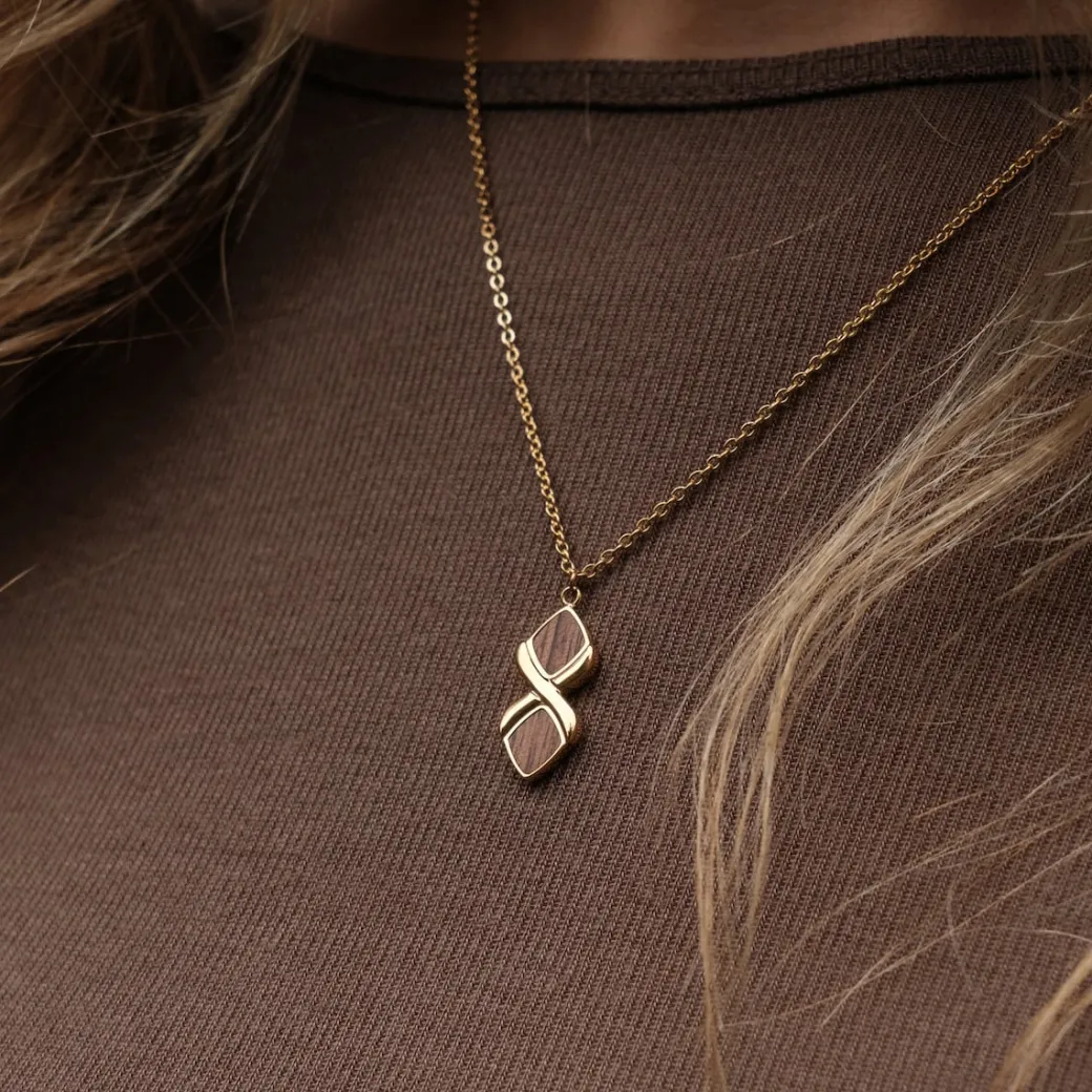 Holzkern Mosaic Ketting|DAMES Kettingen|Sieraden