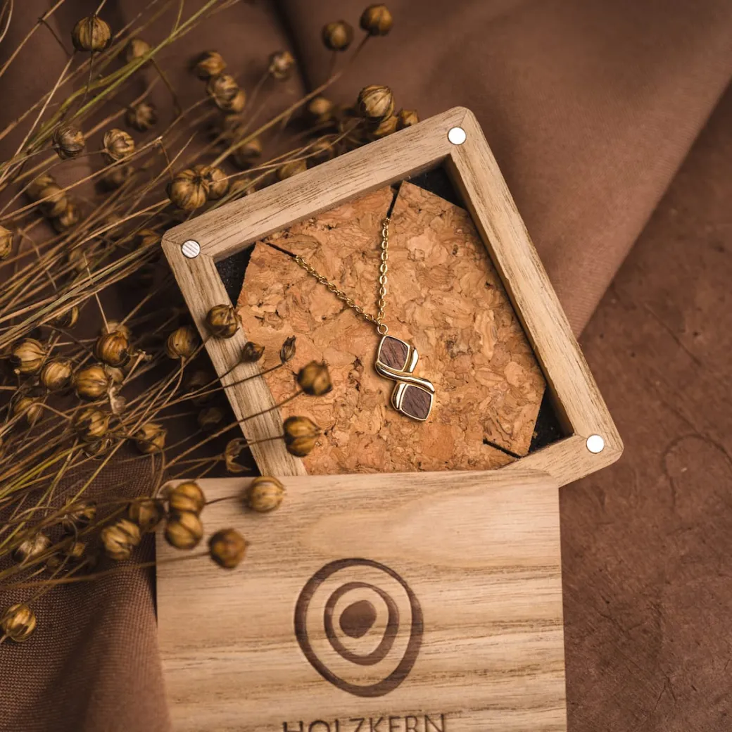 Holzkern Mosaic Ketting|DAMES Kettingen|Sieraden
