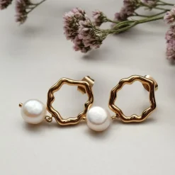 Holzkern Oceanfoam Oorbellen|DAMES Oorbellen|Sieraden