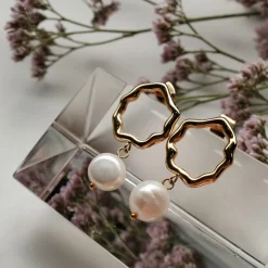 Holzkern Oceanfoam Oorbellen|DAMES Oorbellen|Sieraden