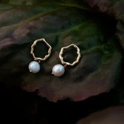 Holzkern Oceanfoam Oorbellen|DAMES Oorbellen|Sieraden