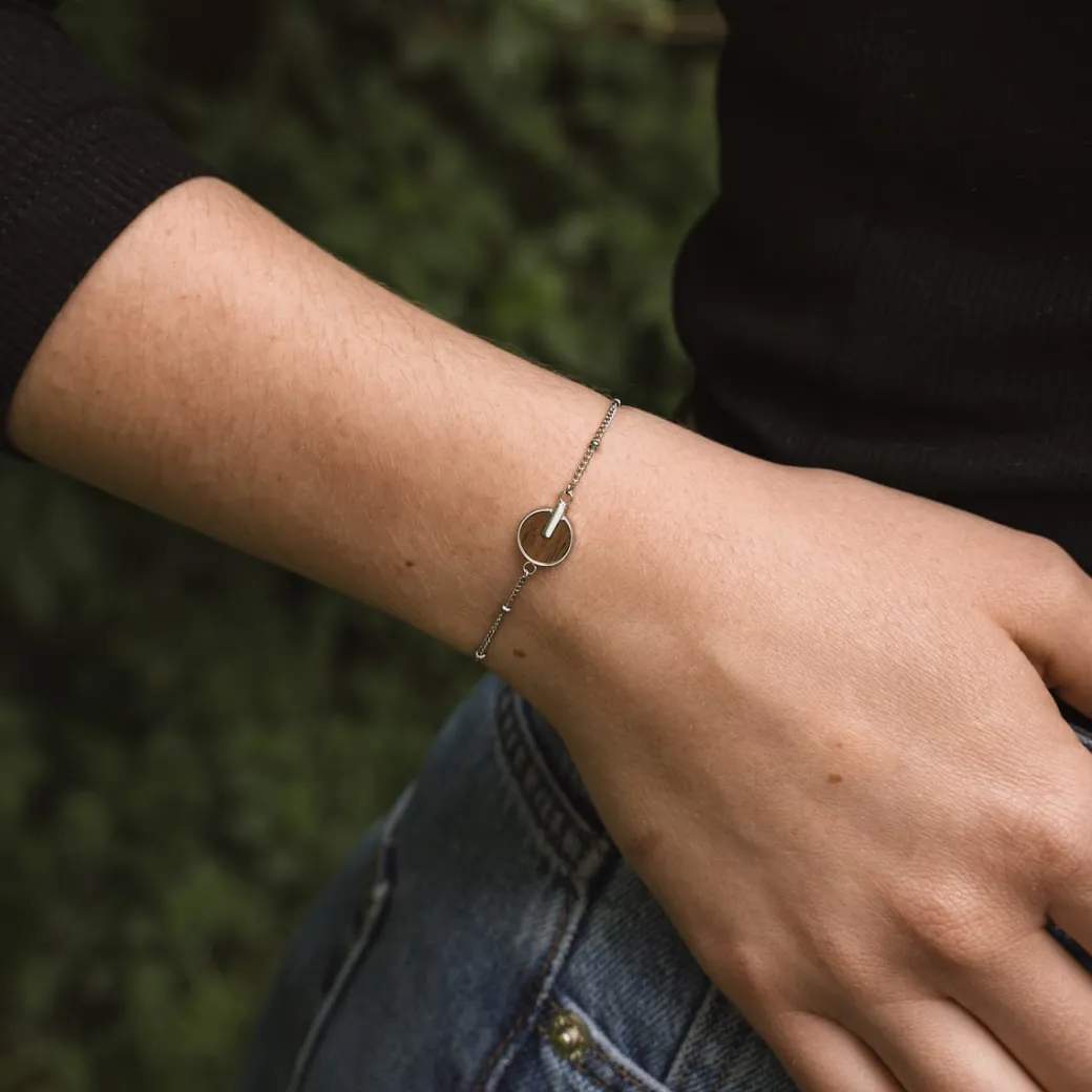 Holzkern Opacity Armband|DAMES Armbanden|Sieraden