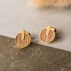 Holzkern Opacity Oorbellen|DAMES Oorbellen|Sieraden