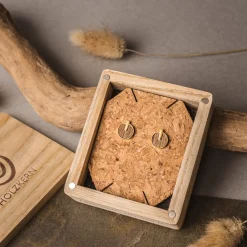 Holzkern Opacity Oorbellen|DAMES Oorbellen|Sieraden