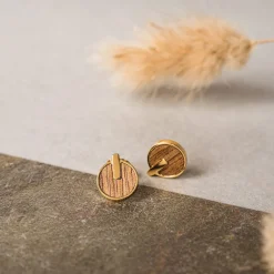 Holzkern Opacity Oorbellen|DAMES Oorbellen|Sieraden
