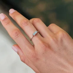 Holzkern Silverstream Ring|DAMES Ringen|Sieraden