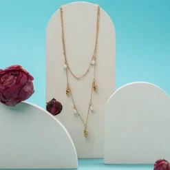Holzkern SUMMERSWEET DUBBELE KETTING|DAMES Kettingen|Sieraden