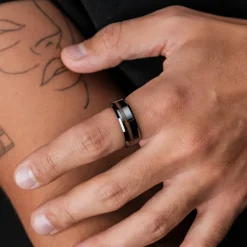 Holzkern Sumo Ring|Heren Ringen|Sieraden