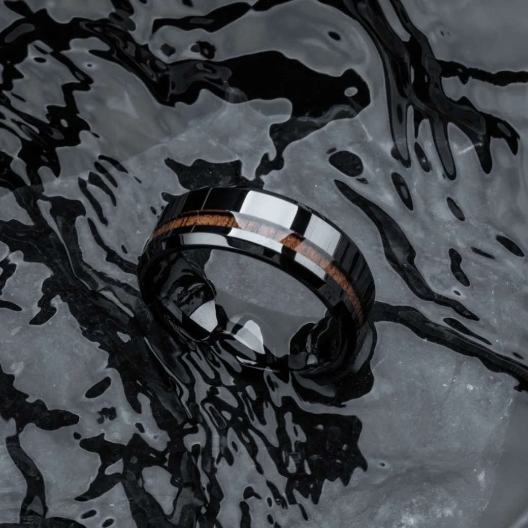 Holzkern Sumo Ring|Heren Ringen|Sieraden
