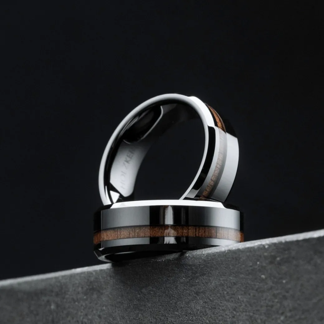 Holzkern Sumo Ring|Heren Ringen|Sieraden
