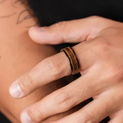Holzkern Sumo Ring|Heren Ringen|Sieraden