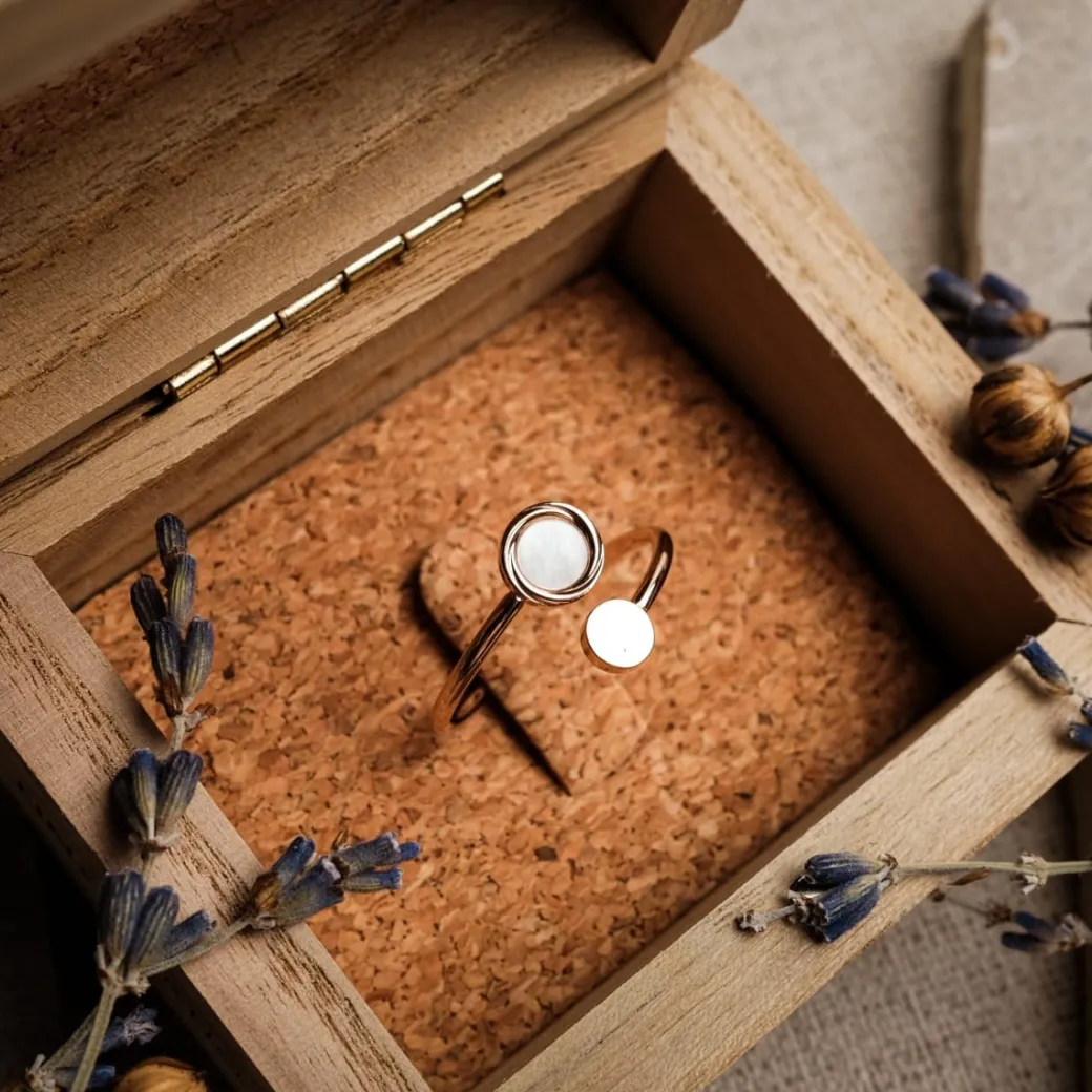 Holzkern Zendala Ring|DAMES Ringen|Sieraden