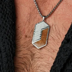 Holzkern ZIGZAG KETTING|Heren Kettingen|Sieraden