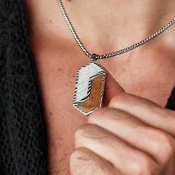 Holzkern ZIGZAG KETTING|Heren Kettingen|Sieraden