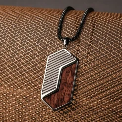 Holzkern Zigzag Ketting|Heren Kettingen|Sieraden
