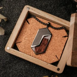 Holzkern Zigzag Ketting|Heren Kettingen|Sieraden