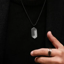 Holzkern Zigzag Ketting|Heren Kettingen|Sieraden