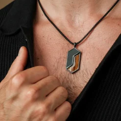 Holzkern ZIGZAG KETTING|Heren Kettingen|Sieraden